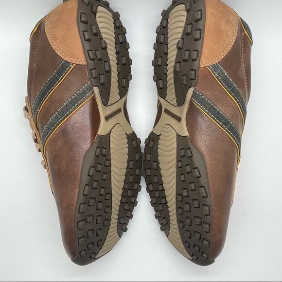 Men’s Two Tone Brown and Tan Lace Up Leather Skechers EUC - Picture 4 of 8
